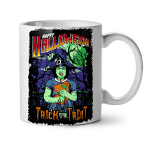 Halloween Witch Horror NEW White Tea Coffee Mug 11 oz | Wellcoda - £12.78 GBP
