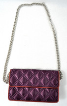 Marc By Marc Jacobs Quilted Satin Evening Bag Clutch Purse Handbag DK Purple New - £70.60 GBP