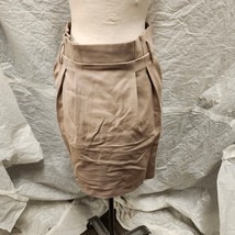 NWT Moschino Women&#39;s Cotton Beige Khaki Skirt, Size 8 - $544.49