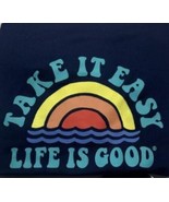 Life Is Good Kid&#39;s Large Long Sleeve Sunshirt UPF 50+ Sunset Design - $17.56