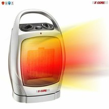 5 Core Electric Space Heater Portable for Indoor Use 1500W Safe Quiet Ceramic... - £22.50 GBP