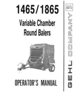 New GEHL 1465 1865 Variable Balers Operators Owners Manual 904112 FREE S... - £22.75 GBP