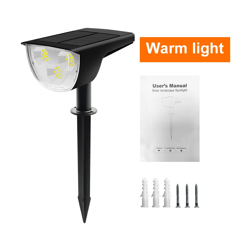 2PCS 36LED Solar Spotlight Adjustable IP65 Waterproof for Balcony Pathway Park C - £151.76 GBP