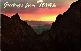 The Window Big Bend National Park Greetings From Texas TX UNP Chrome Pos... - $3.91