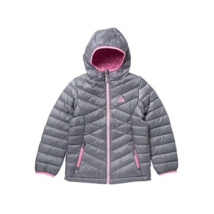 Gerry Big Kids Ultra Light Hooded Jacket Color Grey Size X-Small - £38.06 GBP