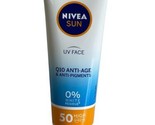 Nivea Sun UV Face Q10 Anti Age &amp; Anti Pigments Protection SPF 50 New No Box - £19.27 GBP