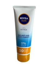 Nivea Sun UV Face Q10 Anti Age &amp; Anti Pigments Protection SPF 50 New No Box - £19.33 GBP