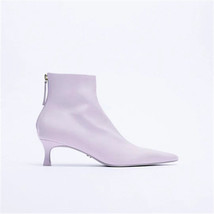 Women&#39;s Thin High Heel Pointed Toe Boot Ladies Solid Chelsea Boots Shoes Sexy Sh - £65.63 GBP