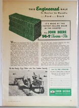 1956 John Deere 14 T  Twine Tie Baler  Magazine Ad - $14.03