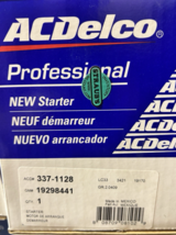 ACDelco 337-1128 Starter Motor GM 19298441 - $104.49