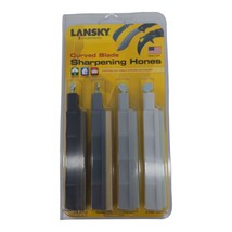 LANSKY Curved Blade Sharpening Hones Coarse to Ultra Fine 4 Pack - £26.50 GBP