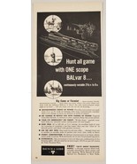 1959 Print Ad Bausch &amp; Lomb BALvar 8 Rifle Hunting Scopes Rochester,New ... - £12.03 GBP