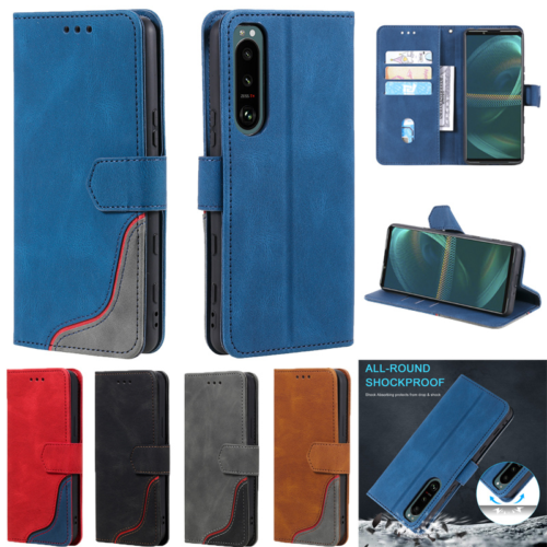 For Sony Xperia 1 5 10 III II Leather Flip back Wallet Case Cover - $48.13