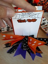 Holiday Hair Bow Halloween/Fall/ &quot;Trick or Treat&quot;  School Bow burette. - £3.24 GBP