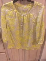 BANANA REPUBLIC WOMENS YELLOW PULLOVER TOP with 3/4 SLEEVES - SIZE SM  F... - $21.29