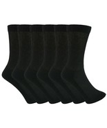 Diabetic Loose Fit Non-Binding Crew Socks Full Cushioned Crew Socks 6 Pairs - £13.26 GBP