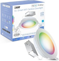 6.5&quot; 65 Watt Equivalent Wifi Color Changing, Tunable White, No Hub Requi... - £34.57 GBP