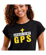 “Grace Is My GPS” – Ladies Top (Black Small 4-6) - $14.99