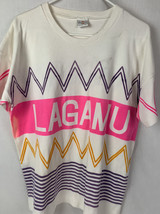 Vintage Lagamu T Shirt Single Stitch Mexico 90s Mexican Logo Tee Medium - £23.46 GBP