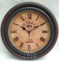 Victoria Station 1747 London Antique Style Wall Clock home decor &amp; gift item - £75.30 GBP