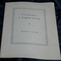 Versification in English Poetry, George B. Woods,  Reprint, Softcover, 1... - £4.72 GBP