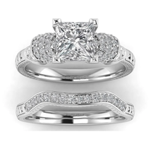 Unique Skull Engagement Ring Gothic Engagement Ring Gothic Diamond Skull Ring Fa - £52.18 GBP