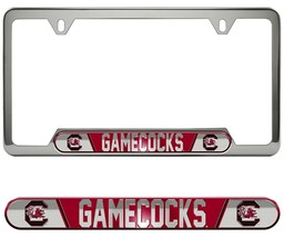 South Carolina GAMECOCKS Premium Stainless Metal License Plate Frame - £17.35 GBP