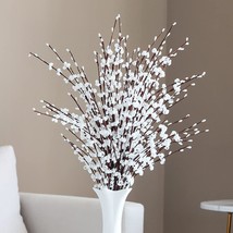 Vantree 6 Pcs. Jasmine Artificial Flowers, 29.5&quot; Long Of Faux Flowers, White - £31.10 GBP