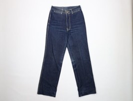 Vintage 70s Streetwear Womens Size 7 Distressed Thick Stitch Denim Jeans... - $44.50