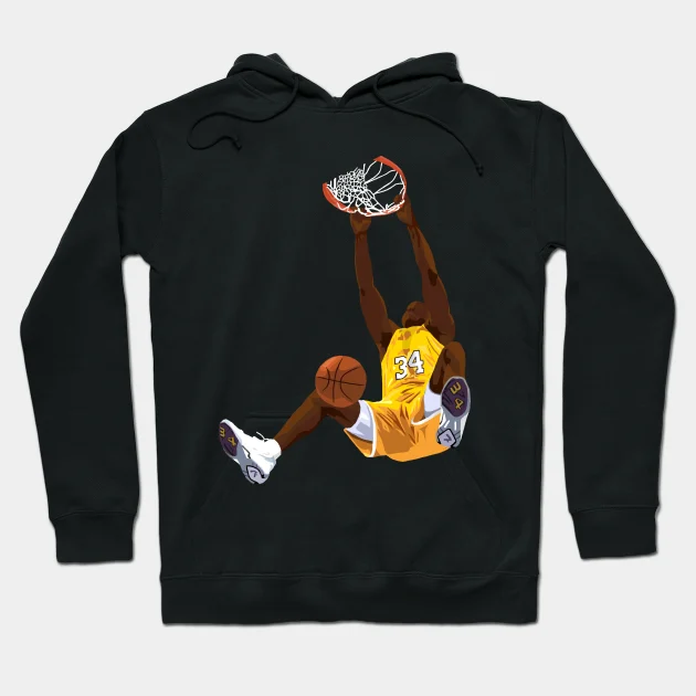 Shaquille O&#39;Neal Dunk Cartoon Hoodie - $36.99