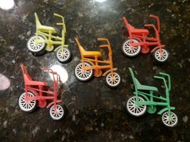 Vintage Lot 5 TOY Bicycles BIKES Made in HONG KONG Carrousel T698 - £37.62 GBP
