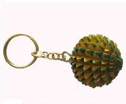 Pack of 2 Acupressure Ball Key Chain (Wooden)  Key Chain pyramidal shape... - $13.76