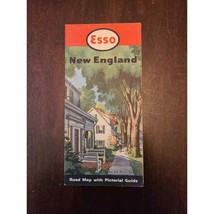 New England Road Map Courtesy of Esso 1950 Edition - £11.29 GBP