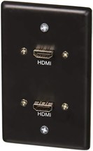 Brushed Aluminum HDMI VGA Wall Plate for Seamless Connectivity - £61.48 GBP