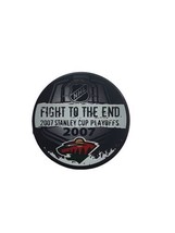 Minnesota Wild 2007 Stanley Cup Playoffs Souvenir Hockey Puck &quot;Fight to the End&quot; - £8.66 GBP