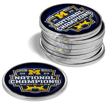 Michigan Wolverines National Champions 12 Pack Golf Ball Markers - £31.90 GBP