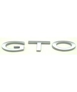 Reproduction Silver &quot;GTO&quot; Trunk Emblem 2004-2006 Pontiac GTO - £23.68 GBP