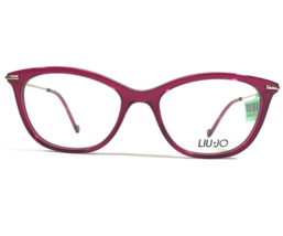 Liu Jo LJ2705 540 Eyeglasses Frames Pink Silver Cat Eye Full Rim 52-17-135 - £43.87 GBP