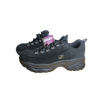 Skechers Premium Sport Womens SN1718 Black Leather 6.5 Lace Up  Sneaker ... - $69.29