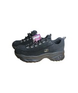 Skechers Premium Sport Womens SN1718 Black Leather 6.5 Lace Up  Sneaker NWT+ Box - $69.29