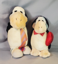 Vintage Dakin Opus Plush Penguin Set of 2 Washington Post Writers Group 1980s - £15.73 GBP