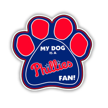 Philadelphia Phillies Dog Fan Logo Baseball Sticker Vinyl Decal (Style #4) - $4.50+