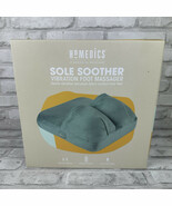 HoMedics Sole Soother Ultra Plush Fabric Vibration Blue Foot Massager - $16.25