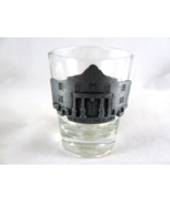 Alamo Texas Pewter Decorative Clear Glass Shot Glass Souvenir - $12.11 CAD