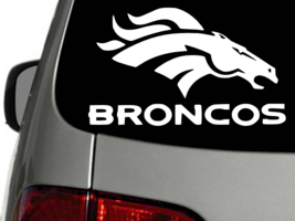Denver Broncos Football Vinyl Decal Car Sticker Wall Truck Choose Size Color - £2.20 GBP+