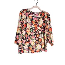 LUSH Womens Size Large Floral Print Blouse Top - £11.17 GBP