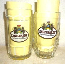 2 Engelhardt +1998 Berlin Charlottenburger Pilsener German Beer Glasses Seidel - £15.71 GBP