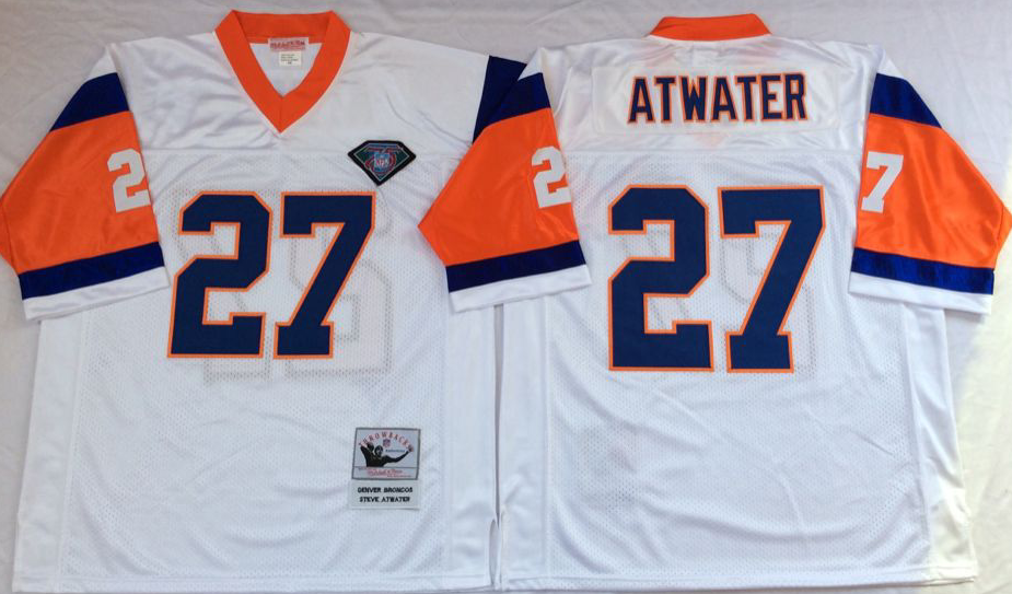 #27 Steve Atwater White Jersey - $45.00