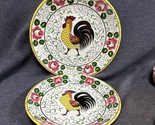 PY Early Provincial By Ucagco Japan Pair of Plates -Salad-Dinner- Rooste... - $9.90