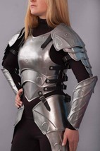 Medieval Larp Warrior Steel Lady Cuirass - Skirt. Armor &quot;Queen of the Elven&quot; - £152.69 GBP